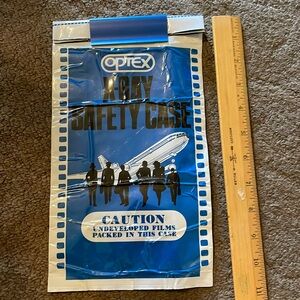 Vintage Optex X-Ray film shield for airline travel-1970s or 1980s